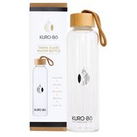 Kuro-Bo Go-Eco Glass Water Bottle 550ml